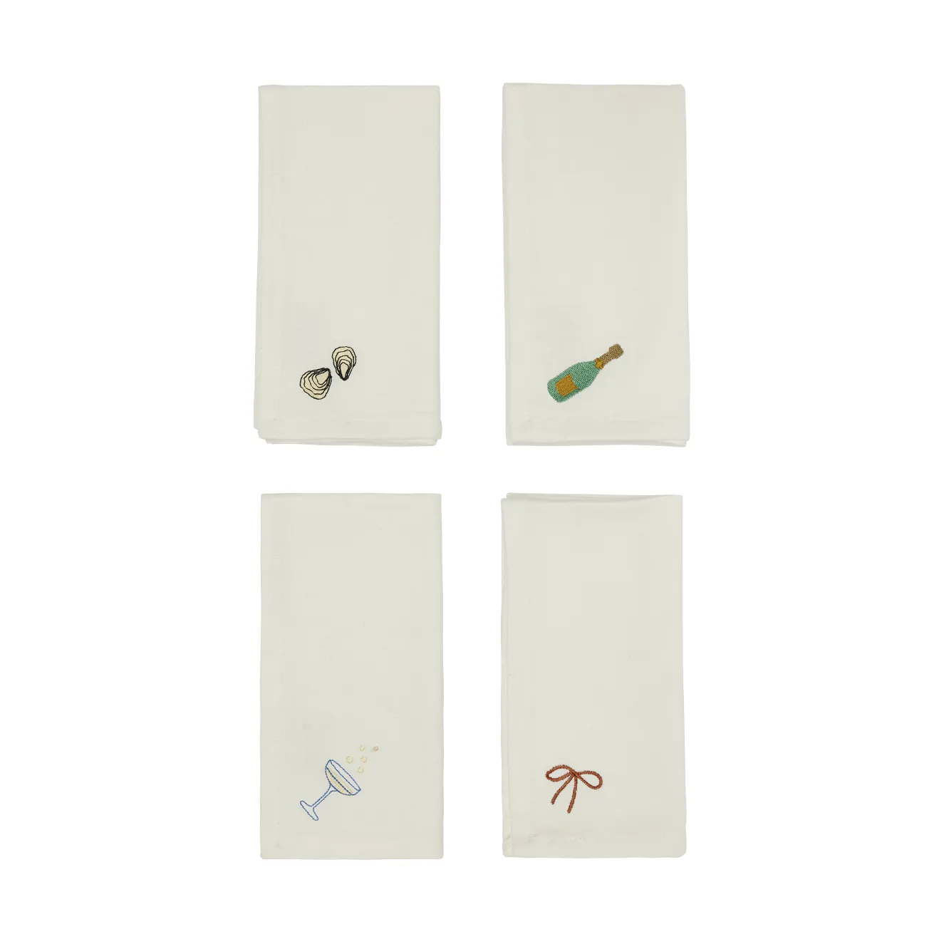 New Year bomuldsserviet 45x45 cm 4 stk
, Offwhite OYOY