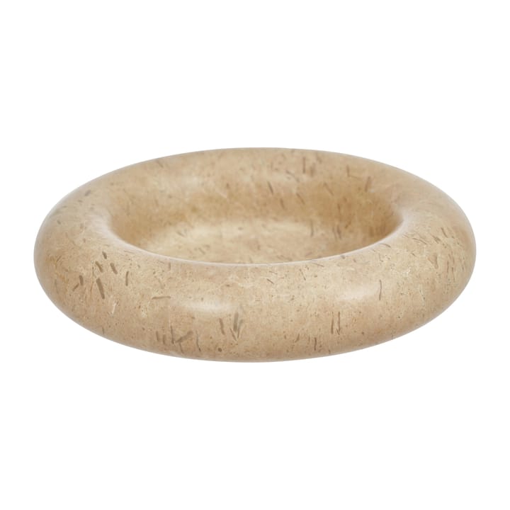 Savi marmor lysestage large Ø13,8 cm - Beige - OYOY