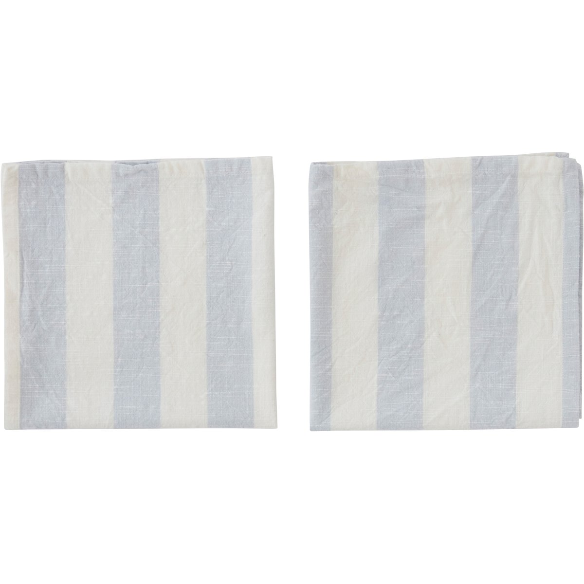 OYOY Striped serviet 45×45 cm 2-pak Ice Blue