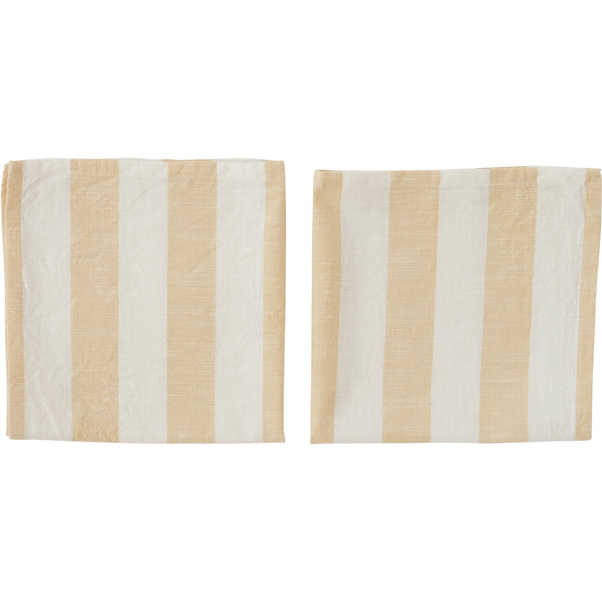 OYOY Striped serviet 45×45 cm 2-pak Vanilla