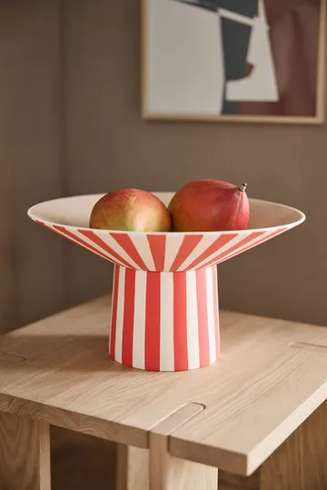 Toppu centerpiece høj Ø30x17 cm - Red-peach - OYOY