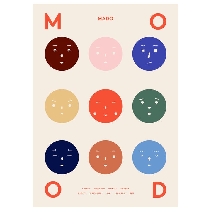 9 Moods plakat, 70x100 cm Paper Collective