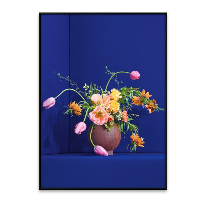 Blomst 01 Blue plakat, 50x70 cm Paper Collective