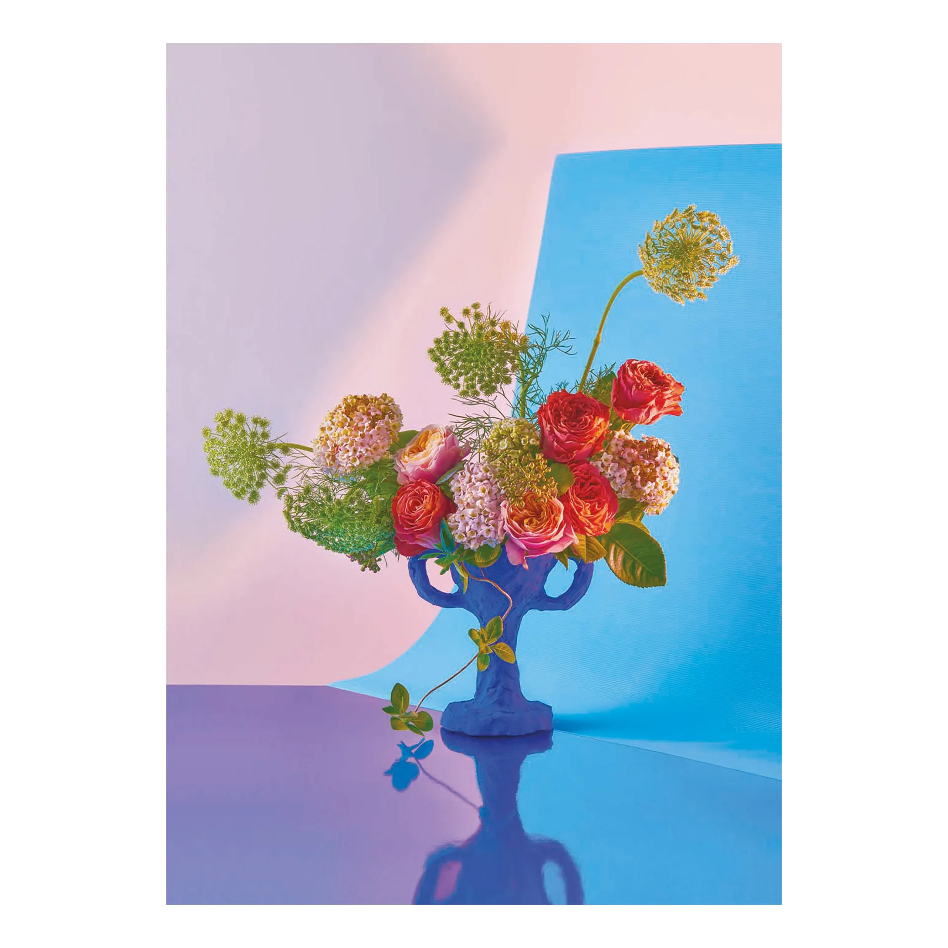 Bloom 02 cyan plakat, 50x70 cm Paper Collective