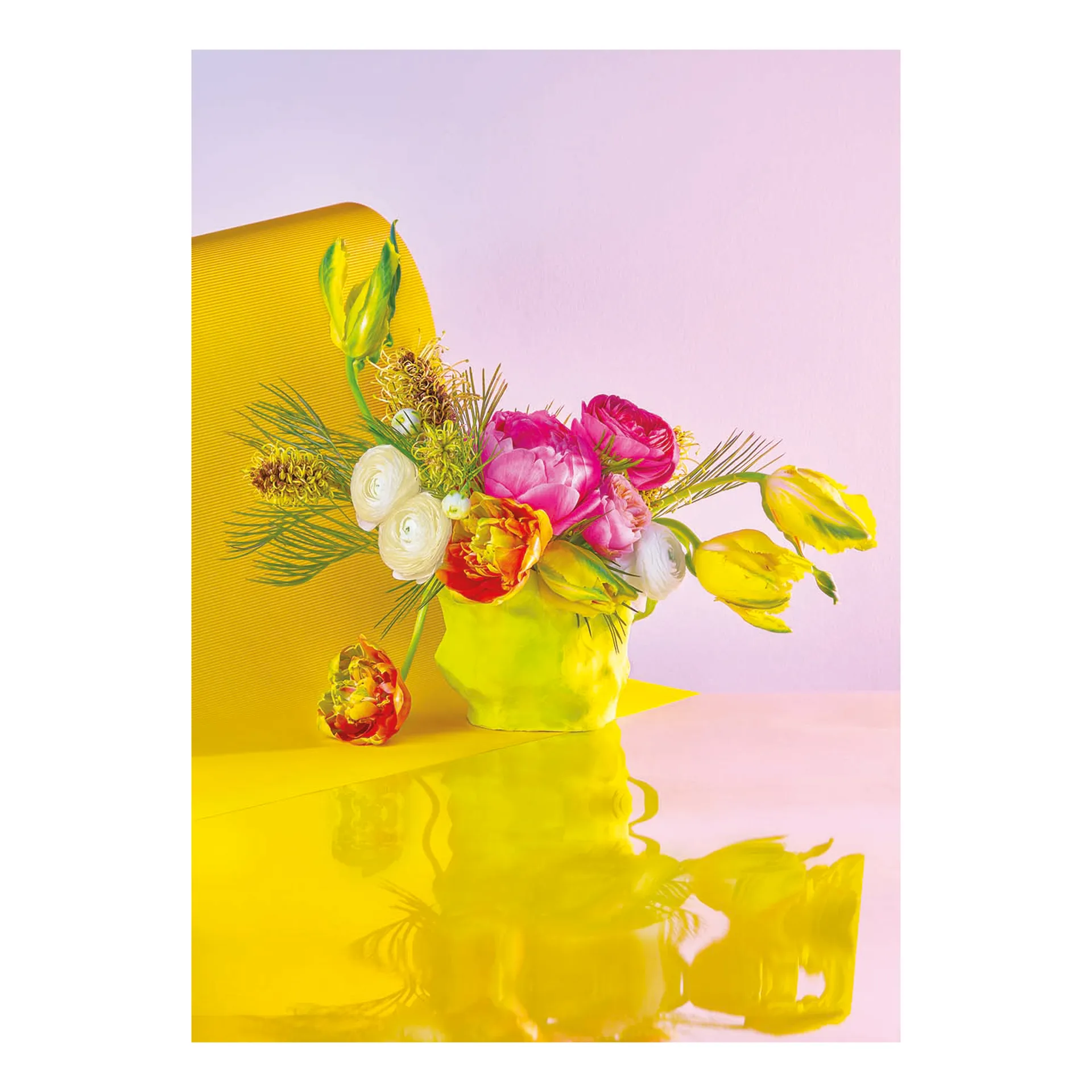 Bloom 03 yellow plakat, 30x40 cm Paper Collective