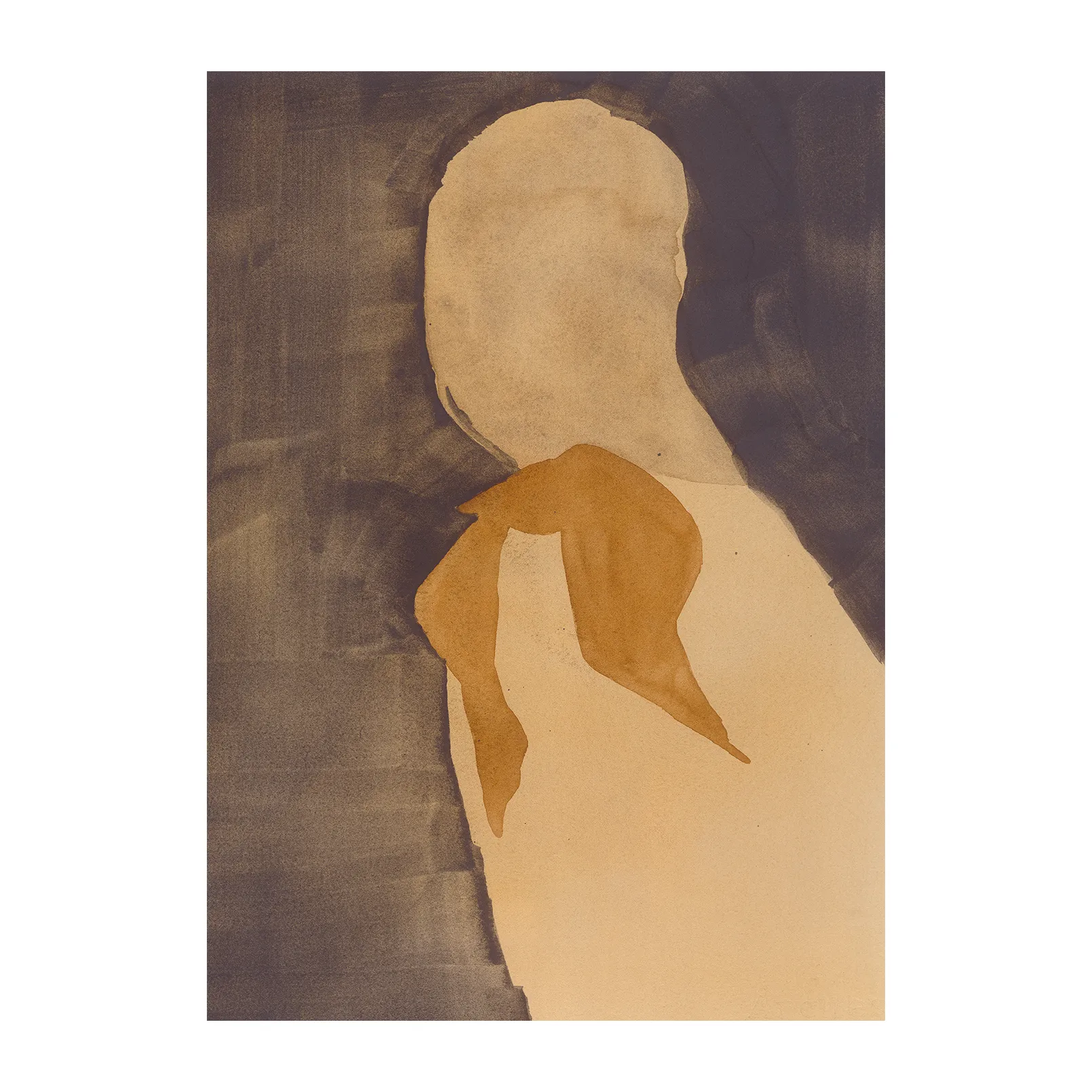 Brown Scarf plakat, 50x70 cm Paper Collective