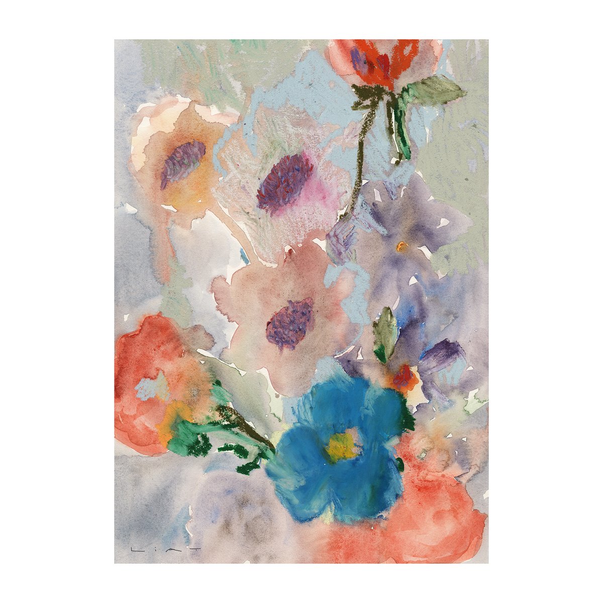 Paper Collective Bunch of Flowers plakat 30×40 cm