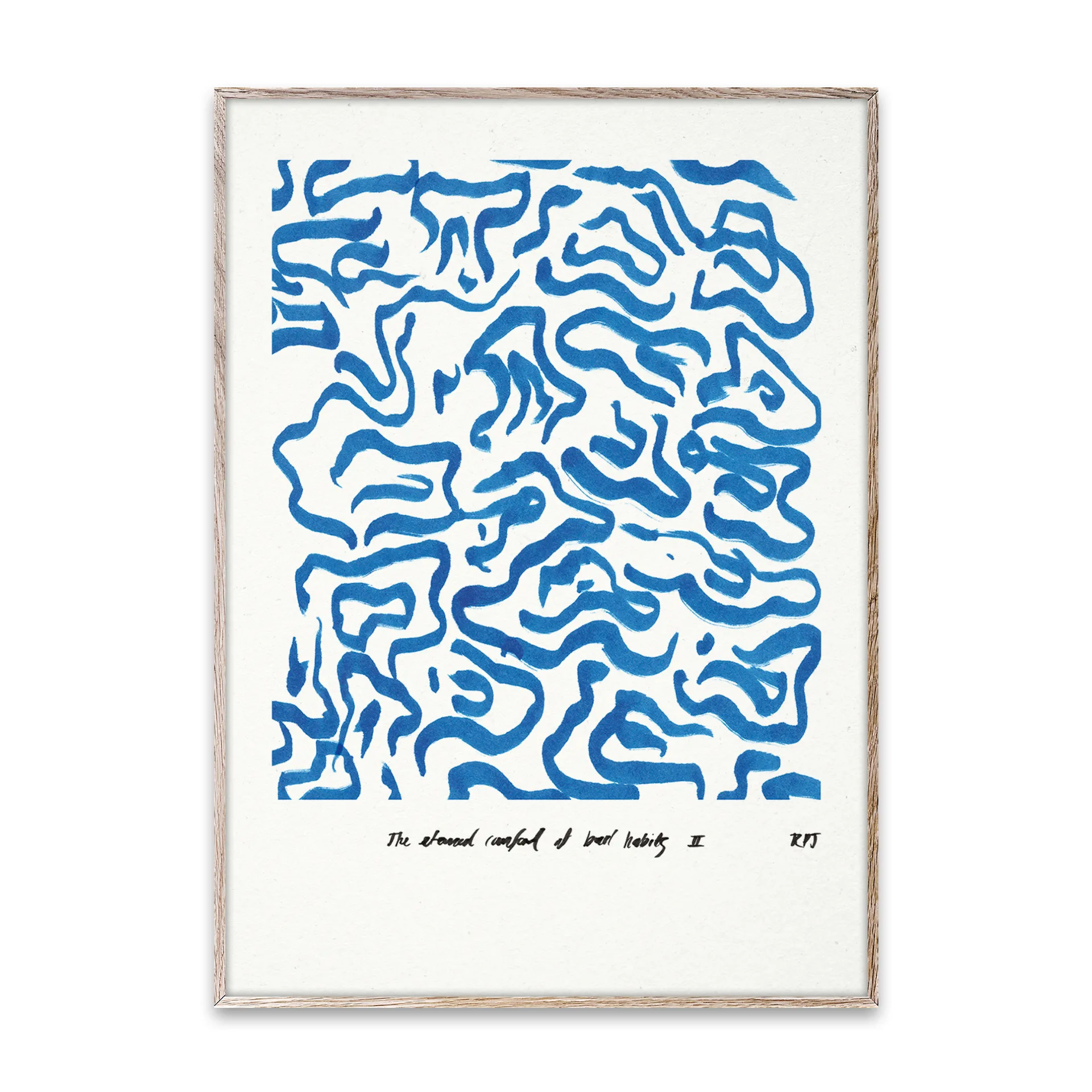 Comfort - Blue plakat , 30x40 cm Paper Collective