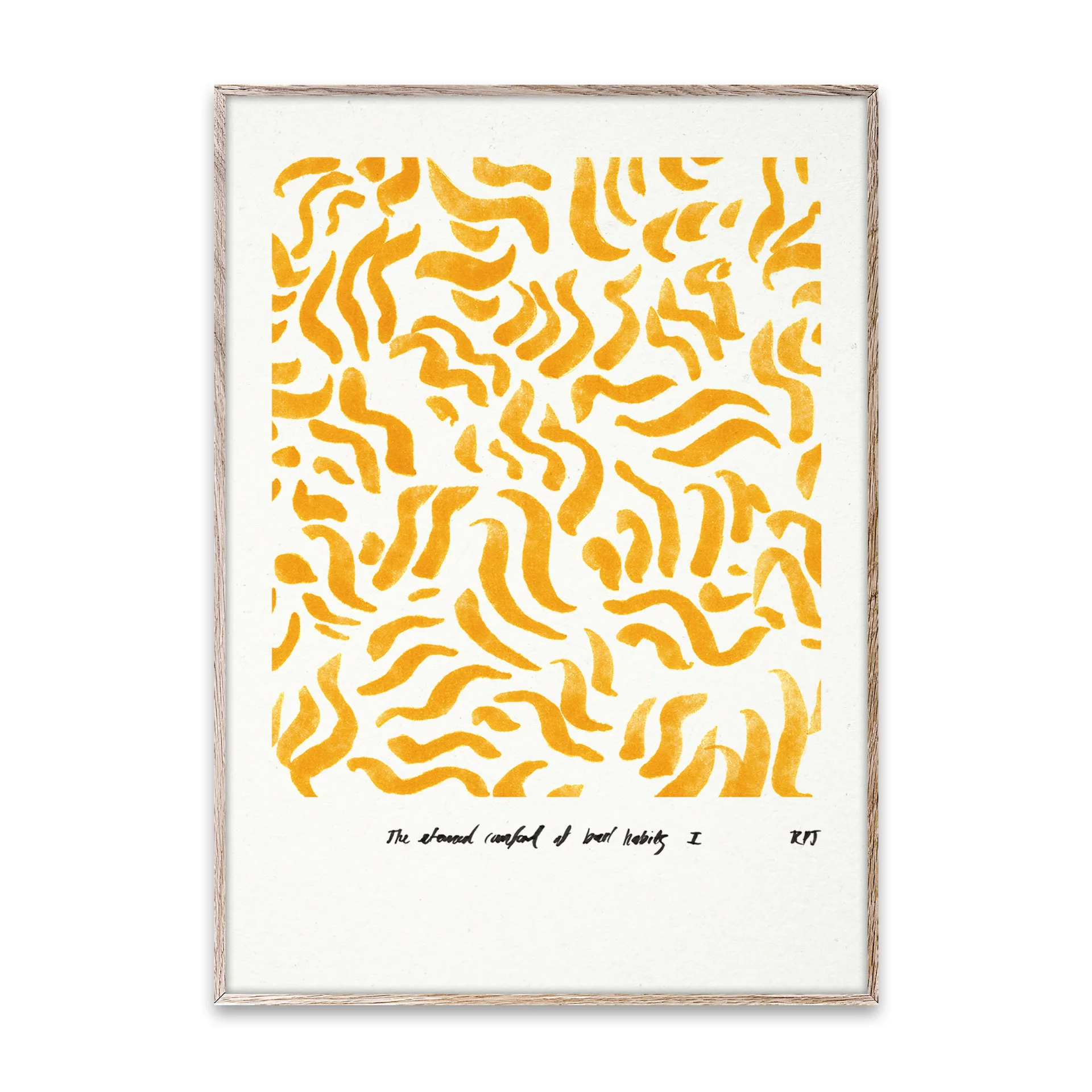 Comfort - Yellow plakat , 30x40 cm Paper Collective