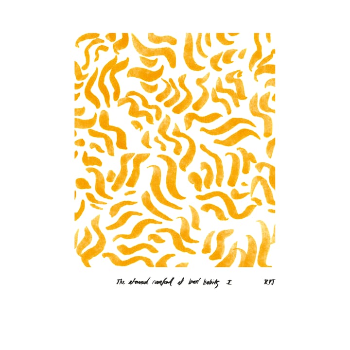 Comfort - Yellow plakat , 30x40 cm Paper Collective