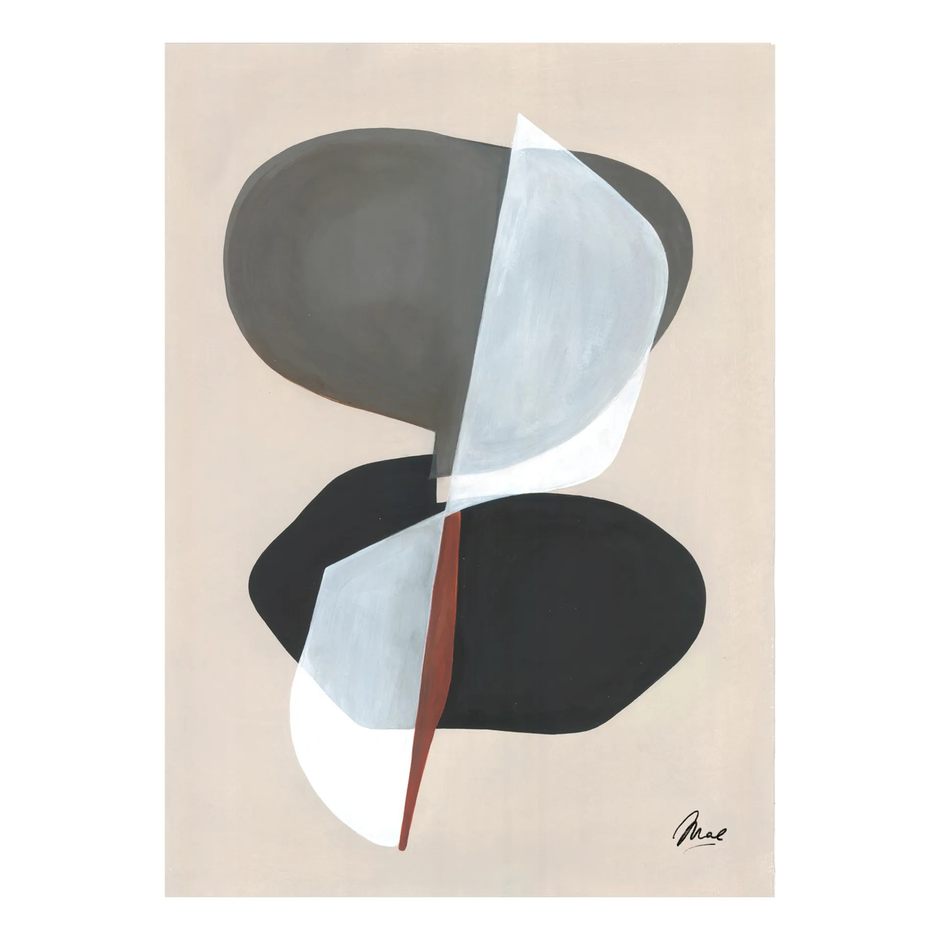 Composition 01 plakat, 30x40 cm Paper Collective