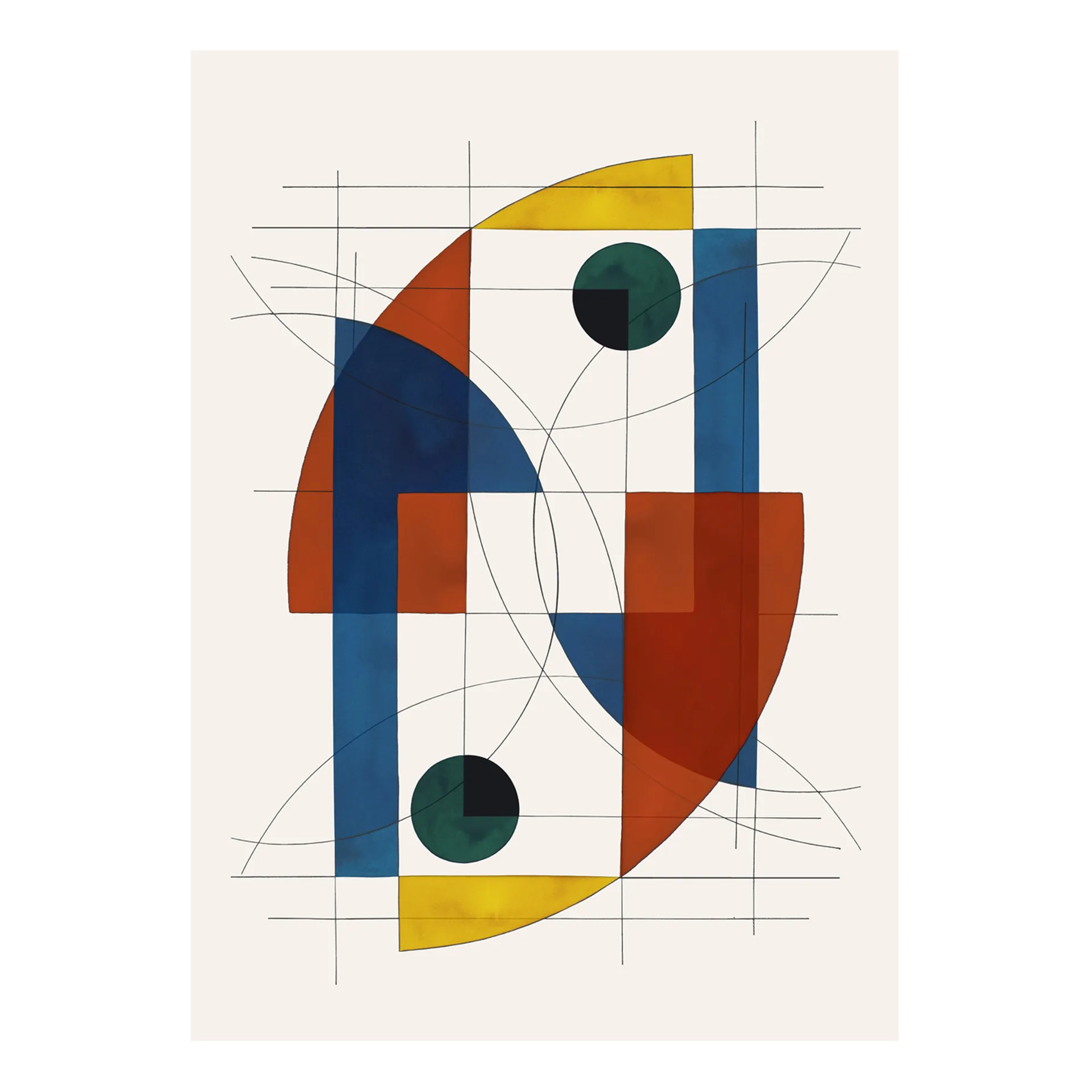 Constructions 02 plakat, 50x70 cm Paper Collective