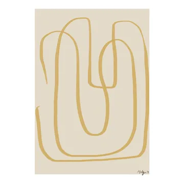 Different Ways I plakat gul - 30x40 cm - Paper Collective