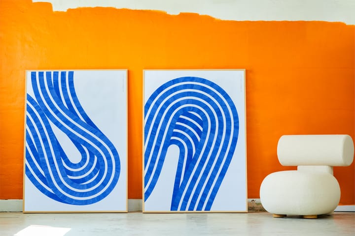 Entropy Blue 01 plakat, 30x40 cm Paper Collective