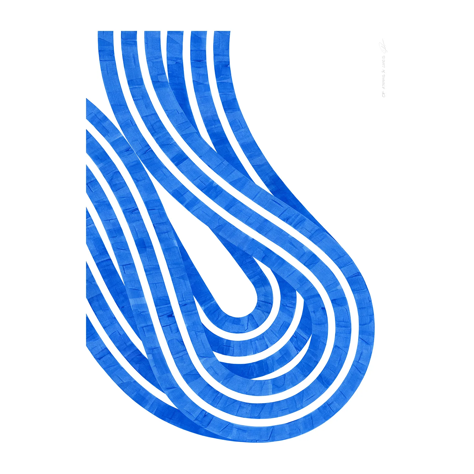 Entropy Blue 02 plakat, 30x40 cm Paper Collective