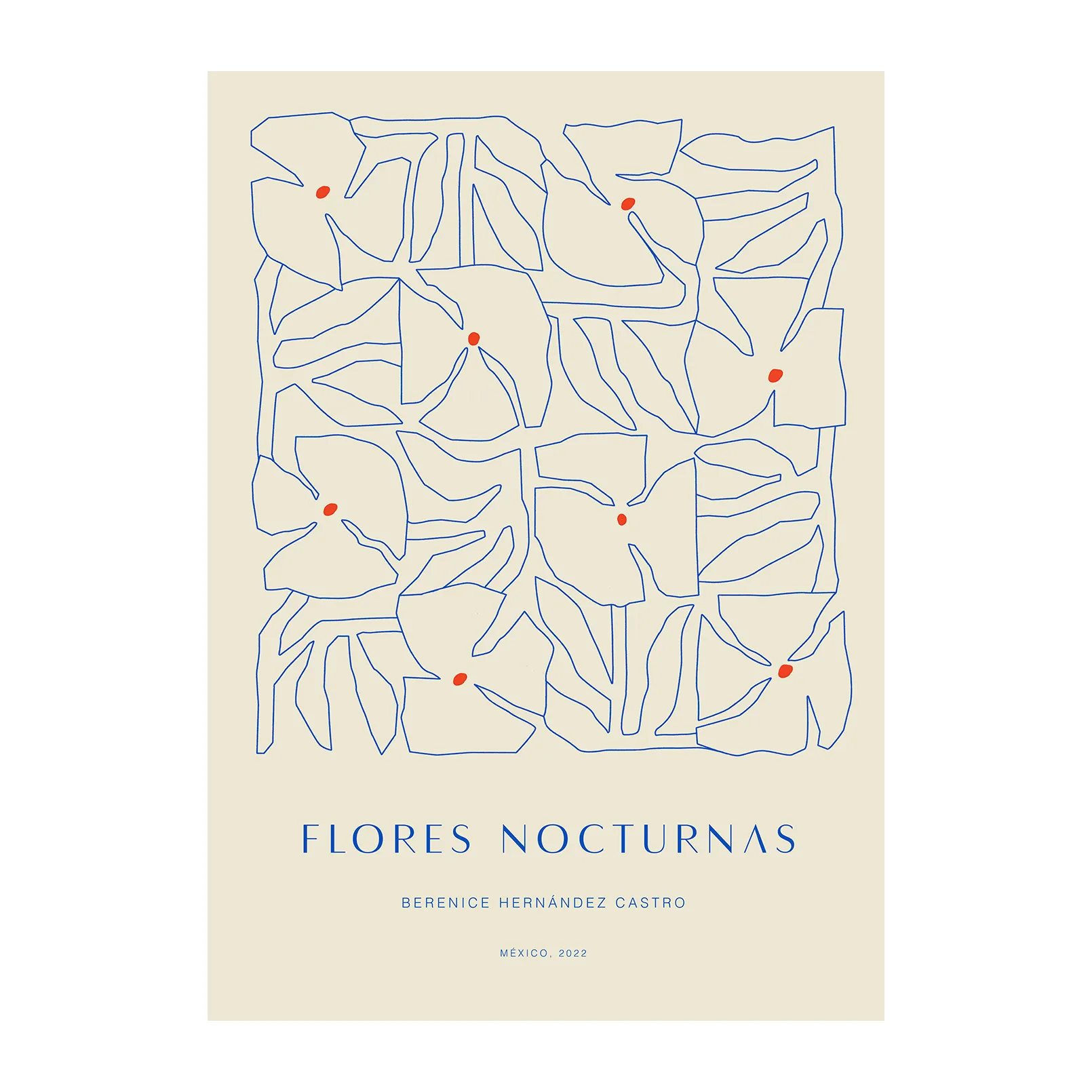 Flores Nocturnas 01 plakat, 30x40 cm Paper Collective