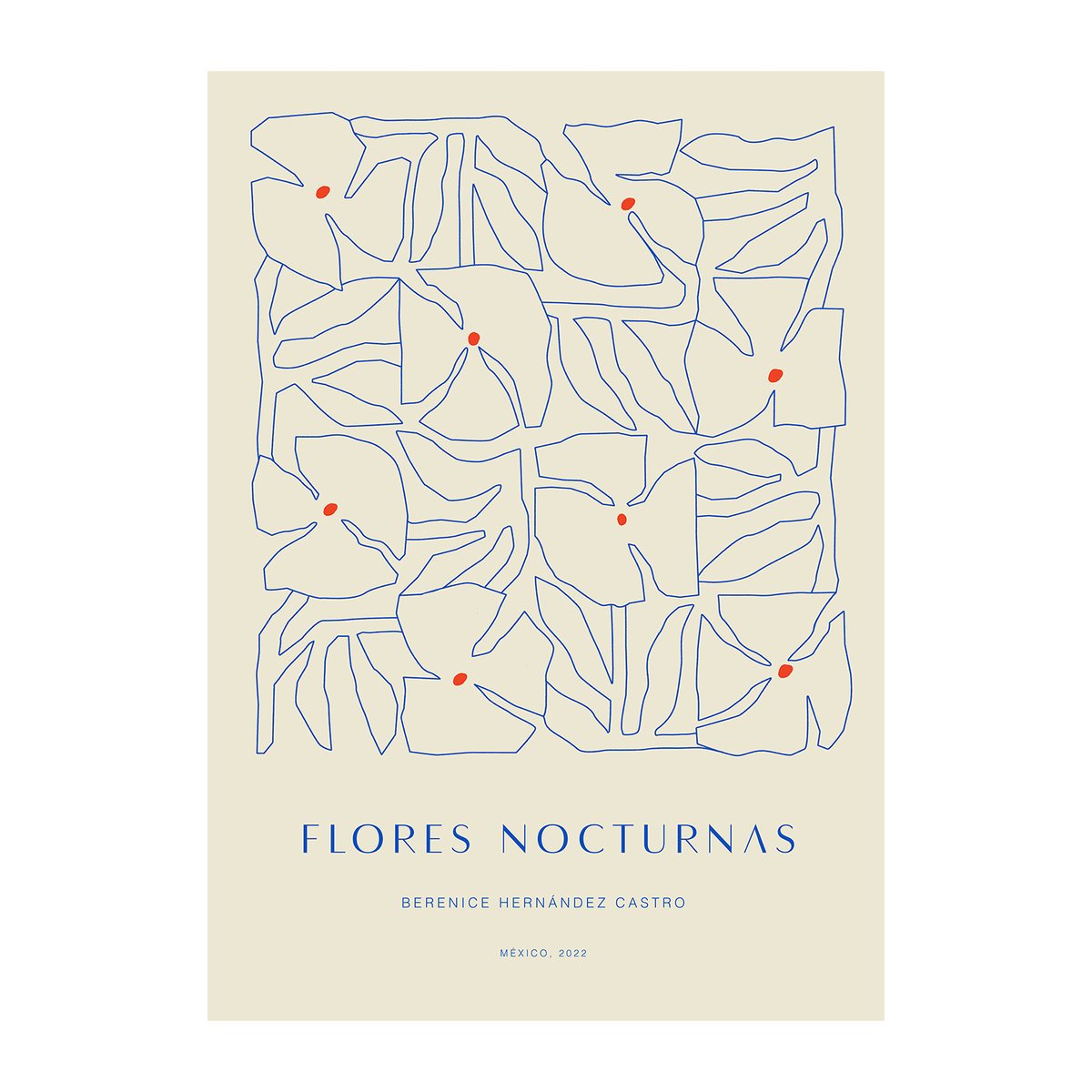 Paper Collective Flores Nocturnas 01 plakat 30×40 cm