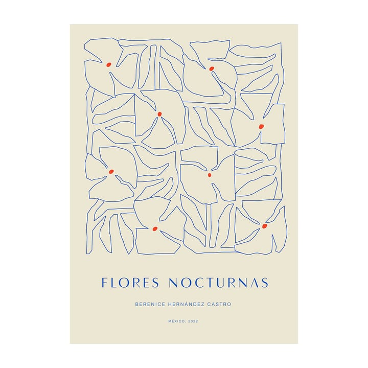 Flores Nocturnas 01 plakat, 50x70 cm Paper Collective