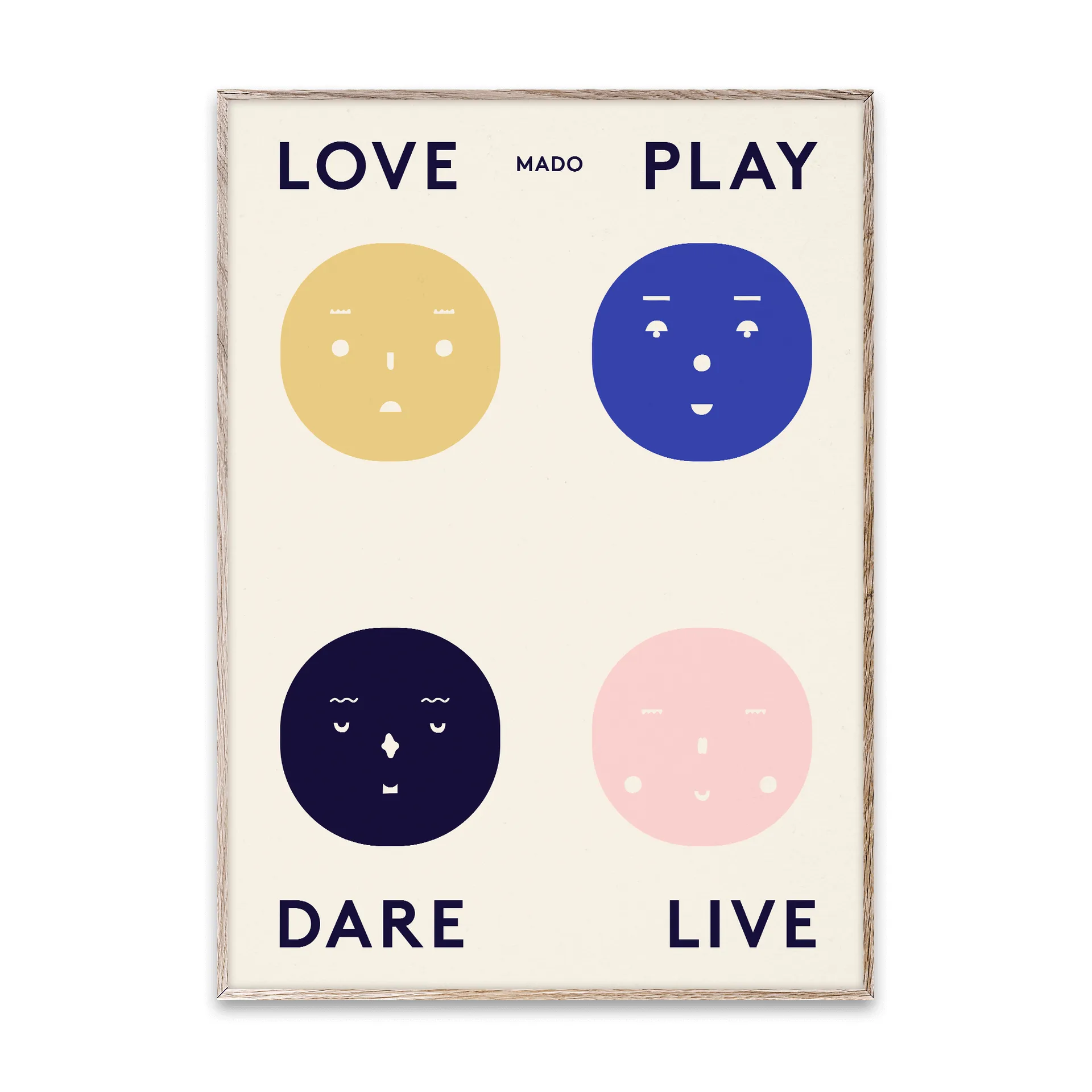 Four Feelings plakat, 50x70 cm Paper Collective