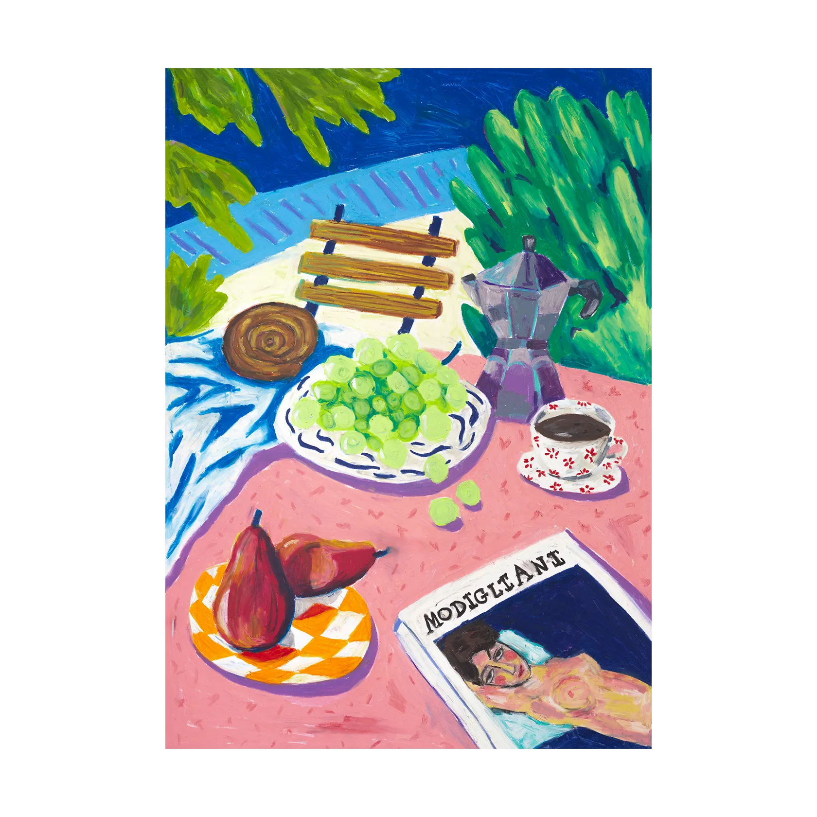 Modigliani in the Garden plakat, 50x70 cm Paper Collective