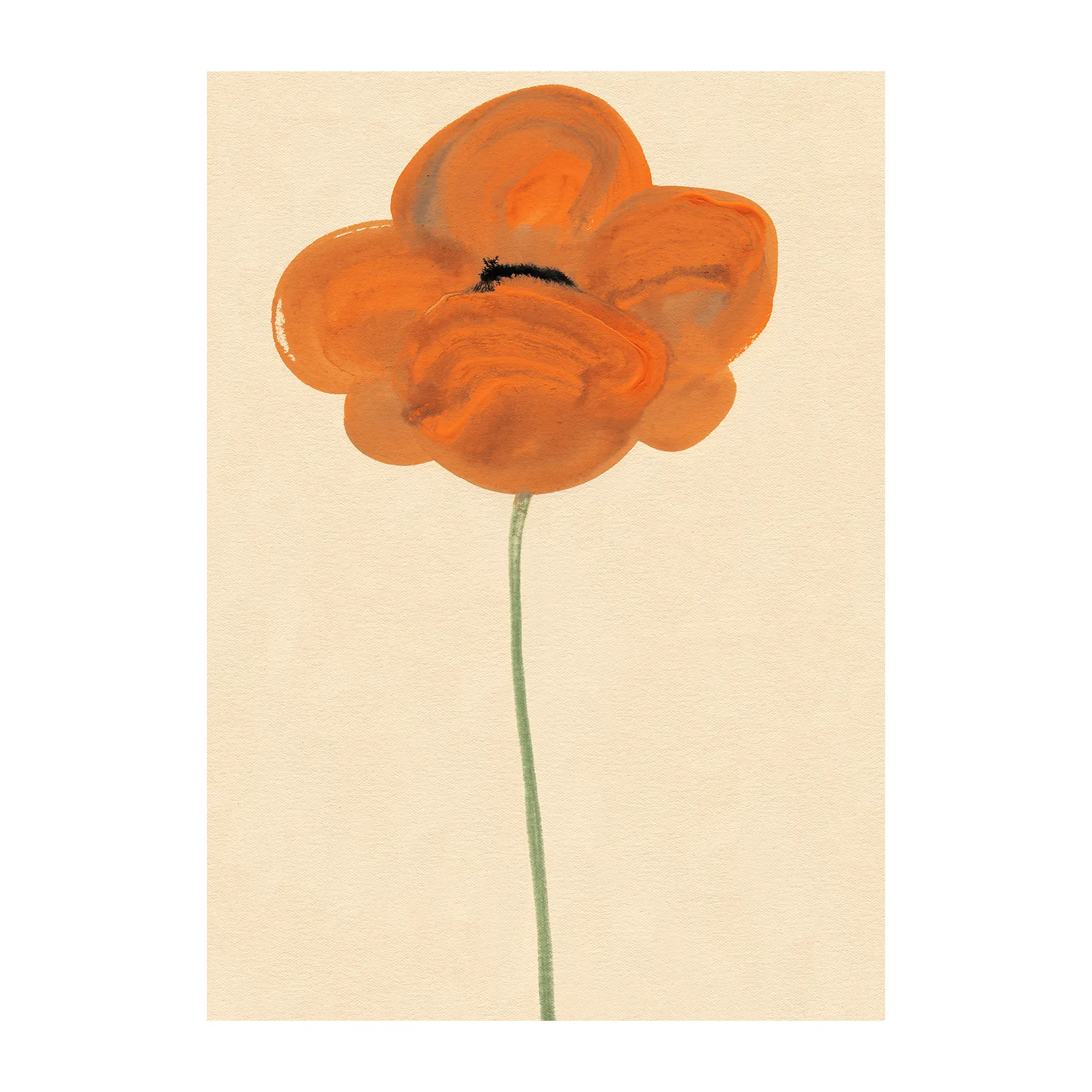 Orange Vallmo plakat, 30x40 cm Paper Collective