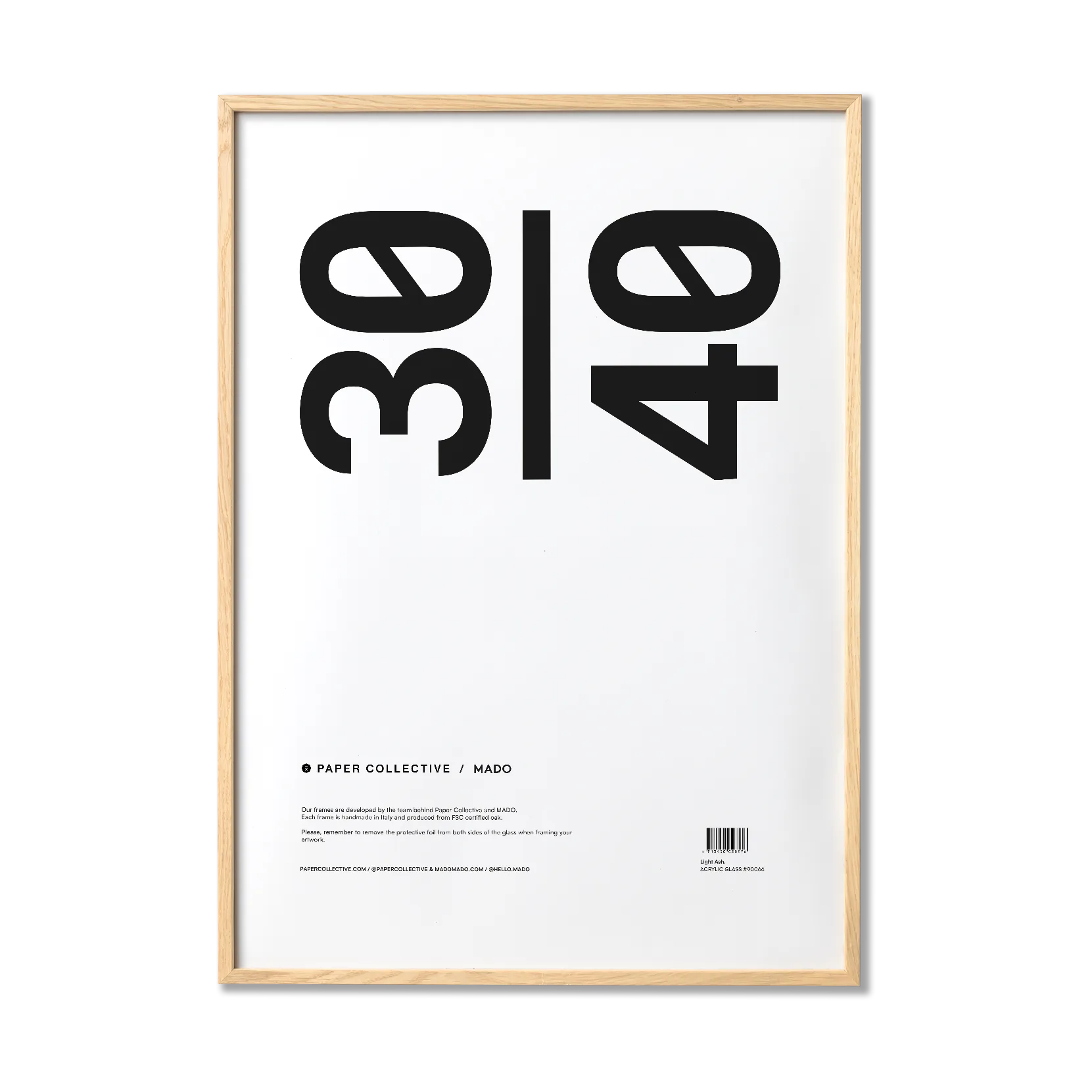 Paper Collective ramme plexiglas-ask, 30x40 cm Paper Collective