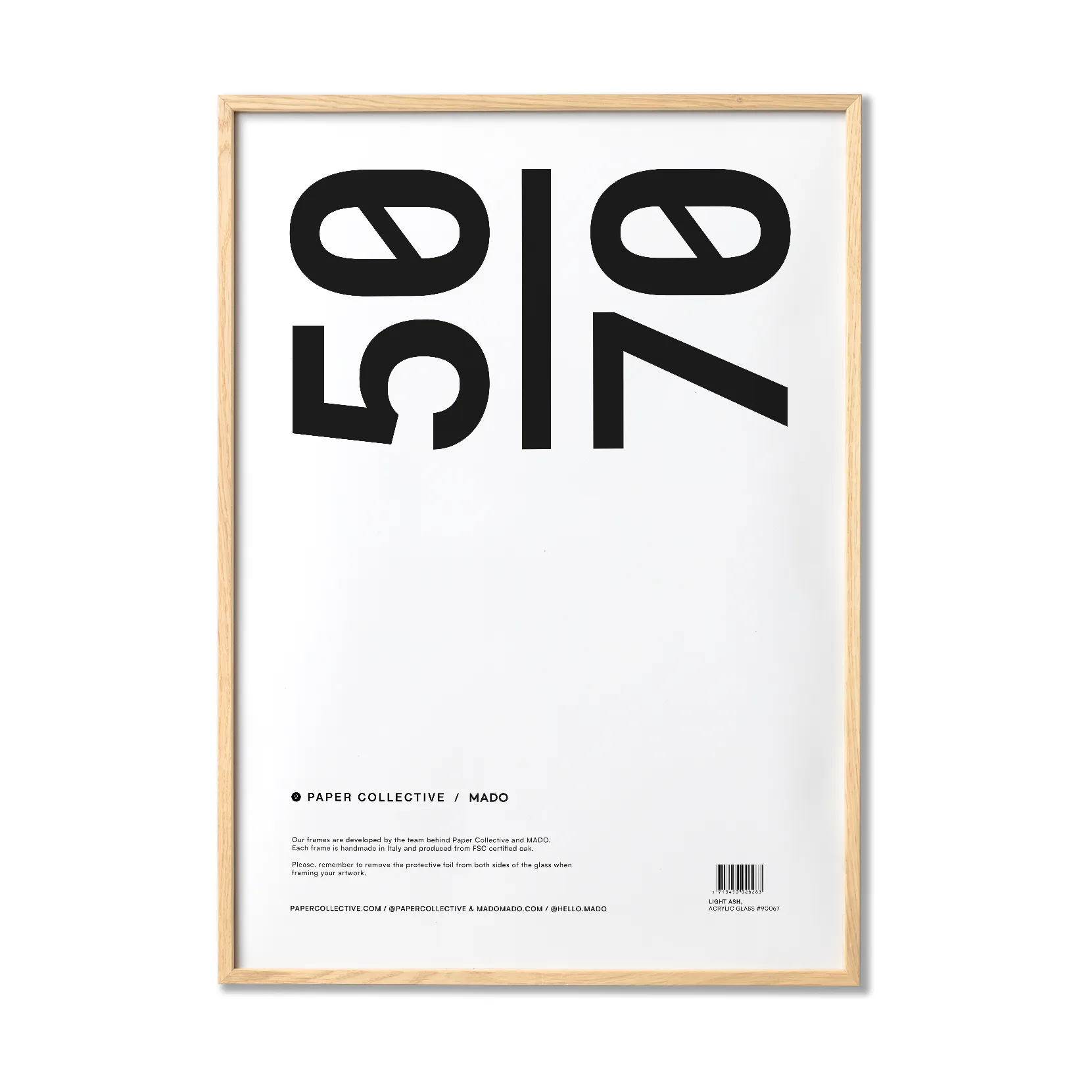Paper Collective ramme plexiglas-ask, 50x70 cm Paper Collective