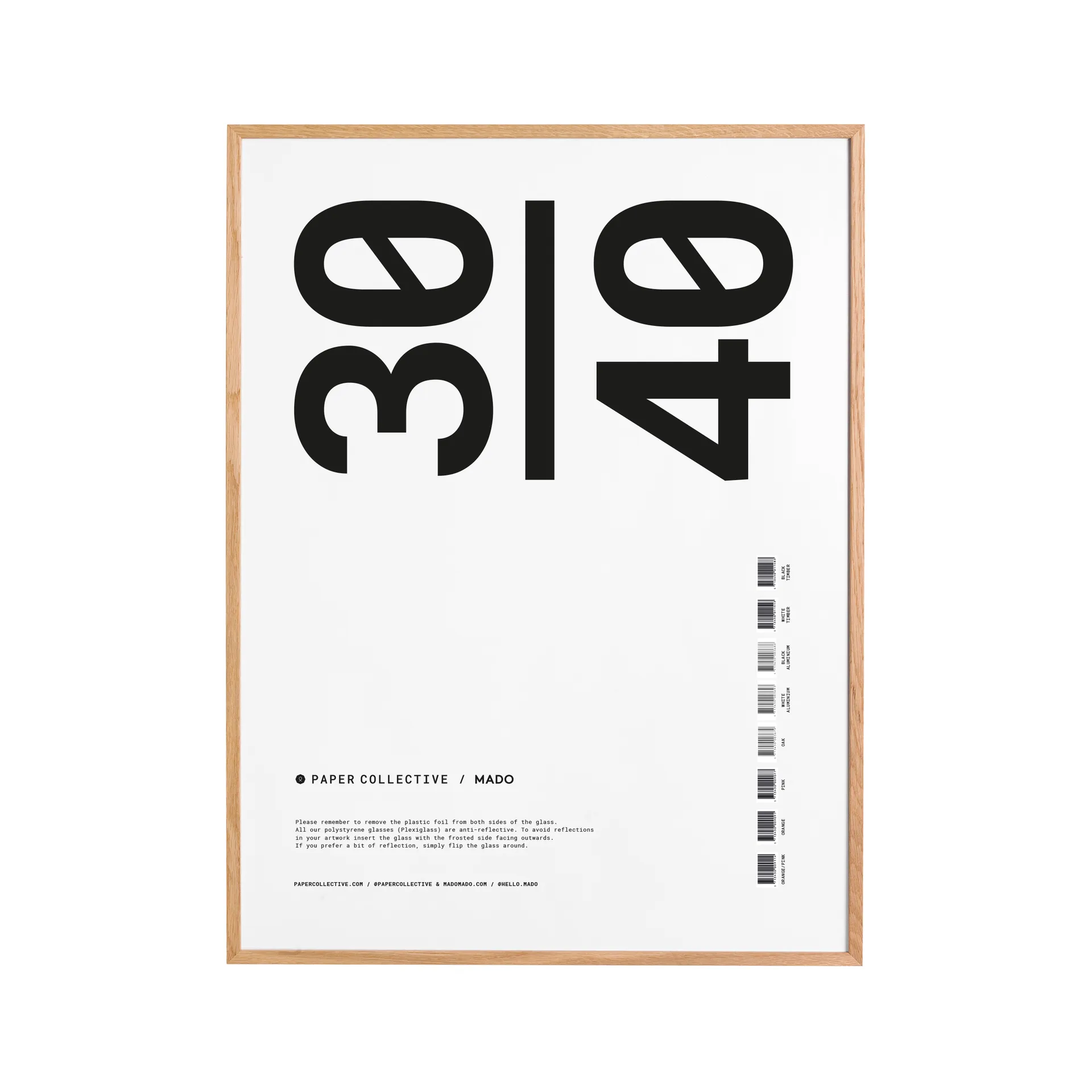 Paper Collective ramme plexiglas-eg, 30x40 cm Paper Collective