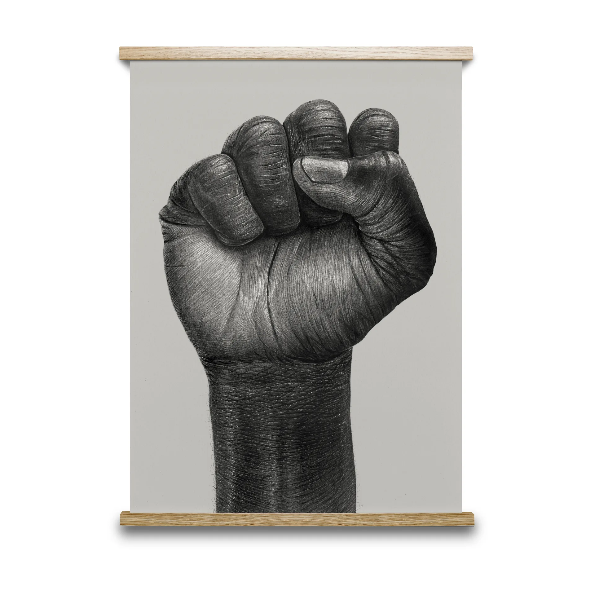 Raised Fist plakat, 30x40 cm Paper Collective