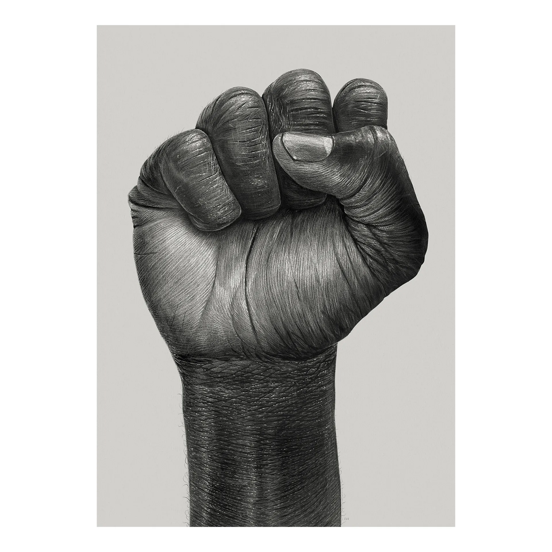 Raised Fist plakat, 30x40 cm Paper Collective