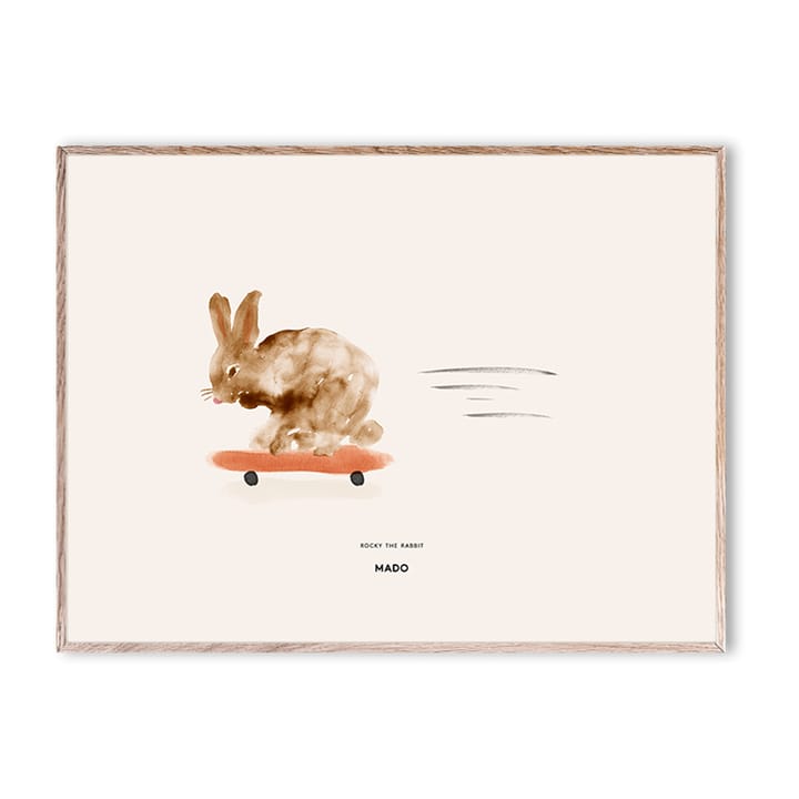 Rocky the Rabbit plakat, 30x40 cm Paper Collective