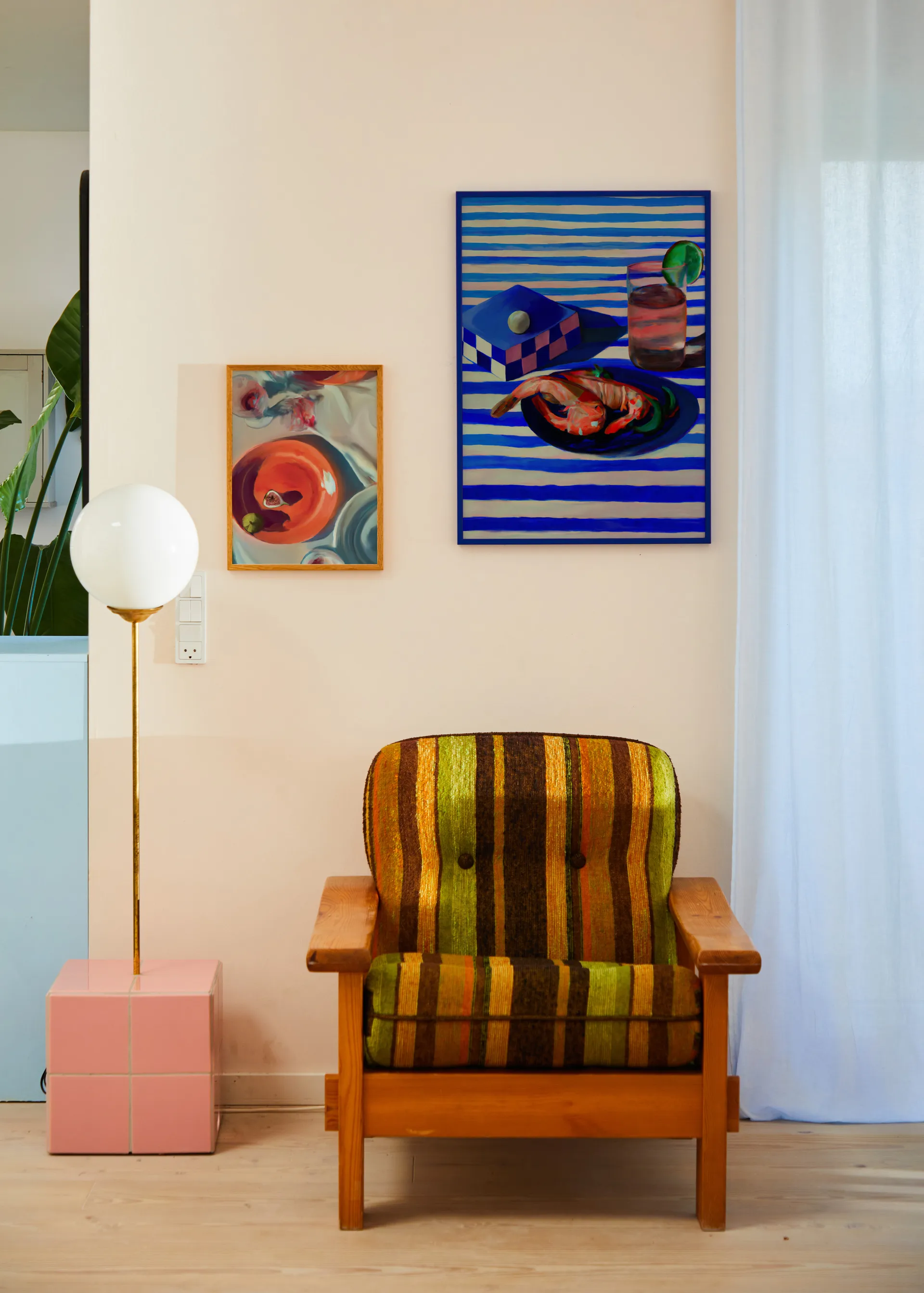 Shrimp & Stripes plakat, 70x100 cm Paper Collective