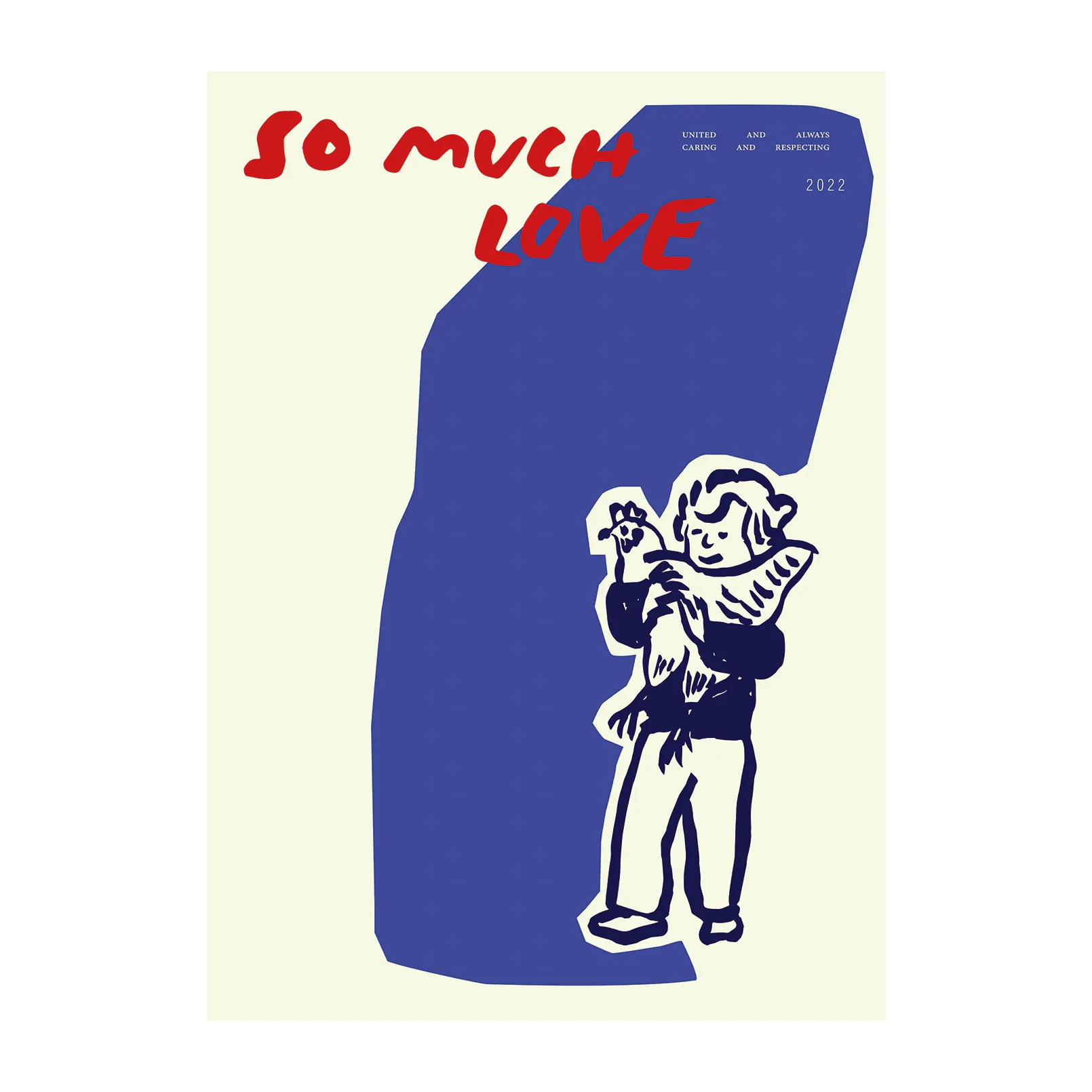 So Much Love Chicken plakat, 30x40 cm Paper Collective