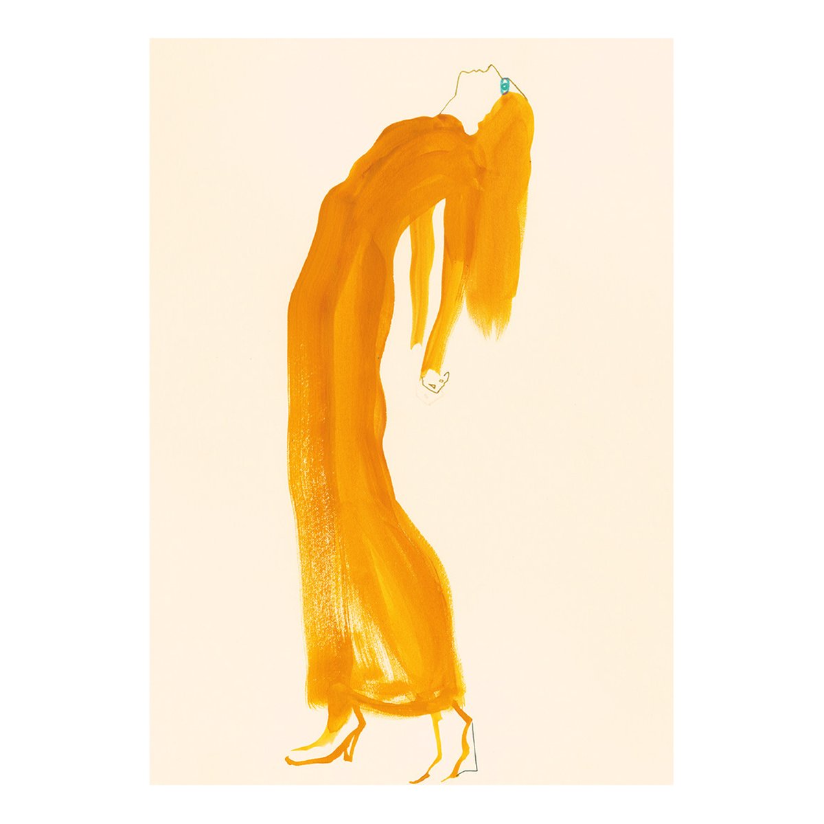 Paper Collective The Saffron Dress plakat 30×40 cm