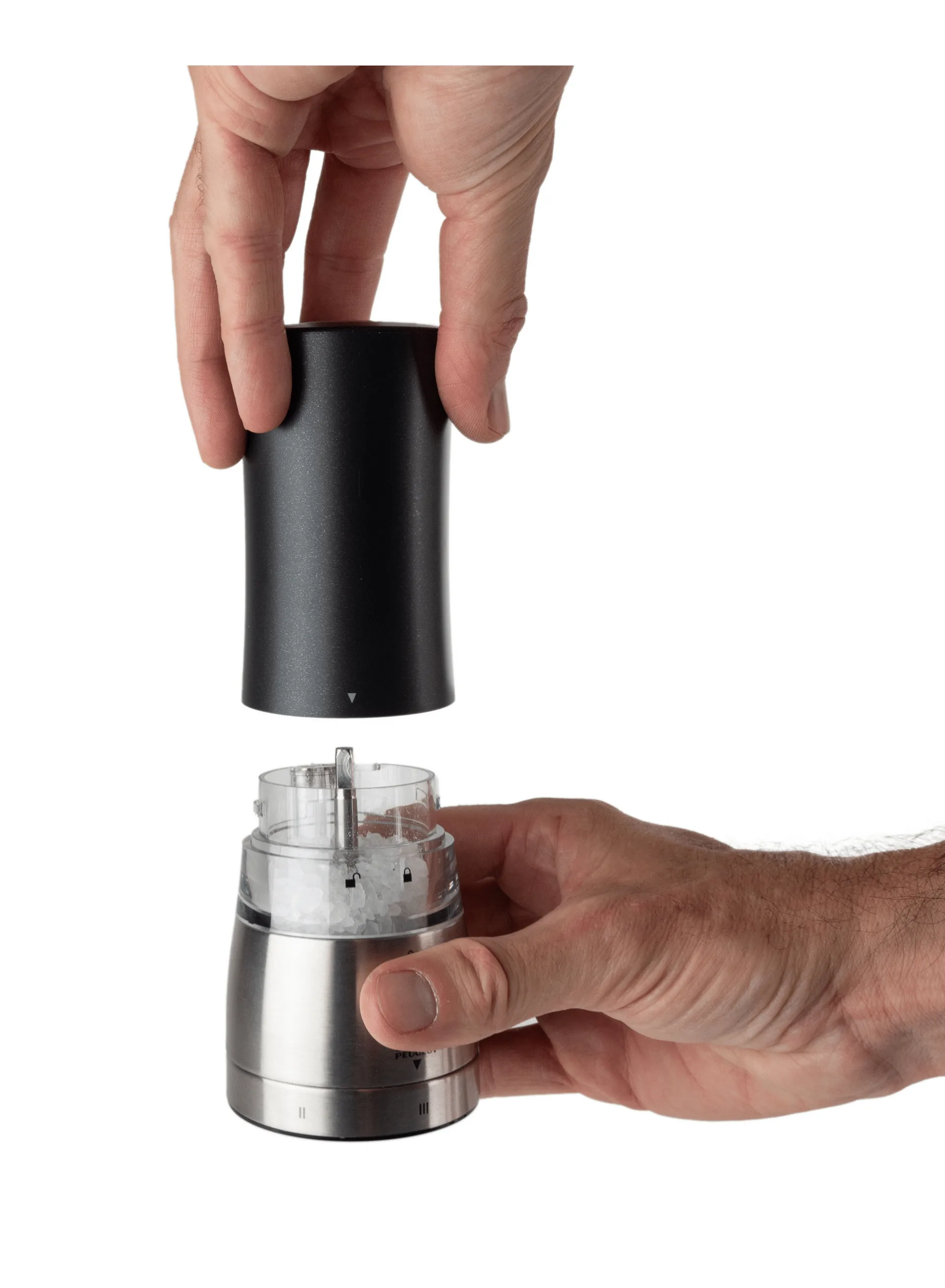 Daman elektrisk saltkværn 16 cm, Sort Peugeot