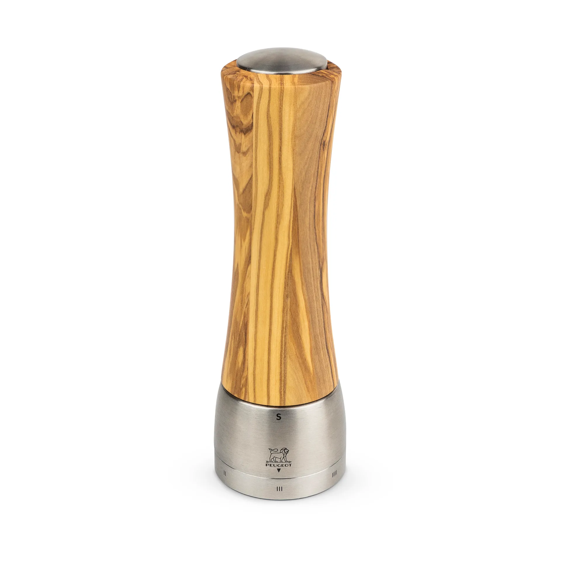 Madras Z saltkværn 21 cm, Olive wood-stainless steel Peugeot