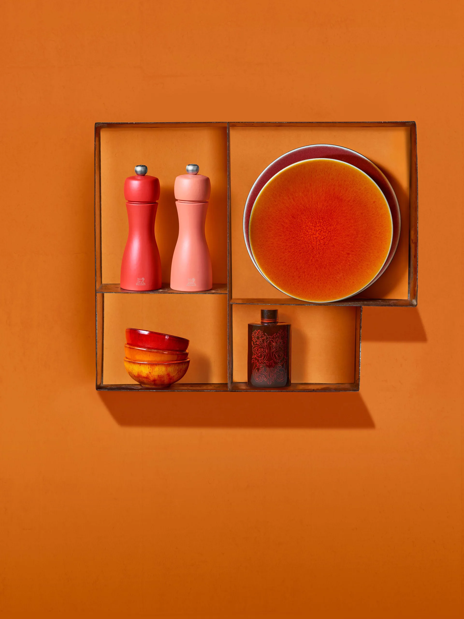 Tahiti sæt Fire salt- og peberkværn 15 cm, Bricks & flame Peugeot