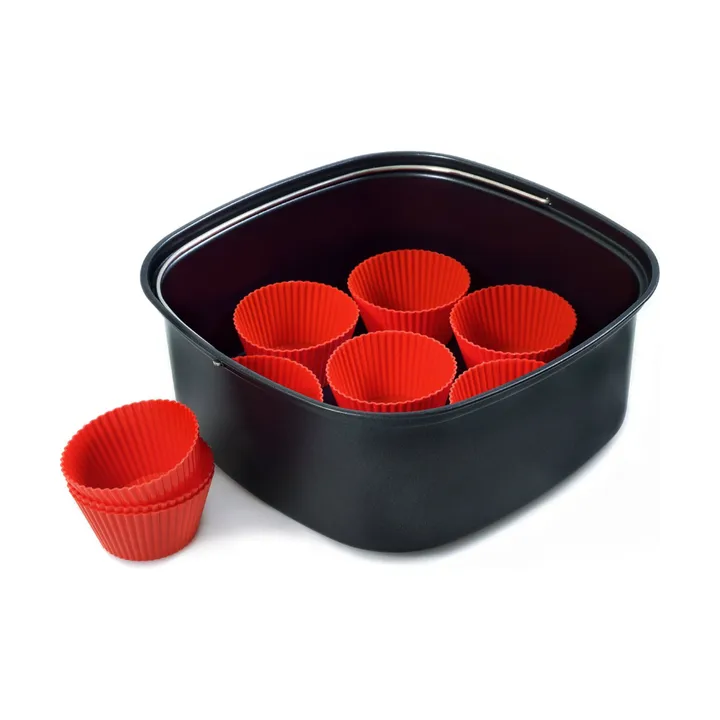 Philips Airfryer bakset XXL HD9956/00 ekstra stor 10 stk. - Black - Philips