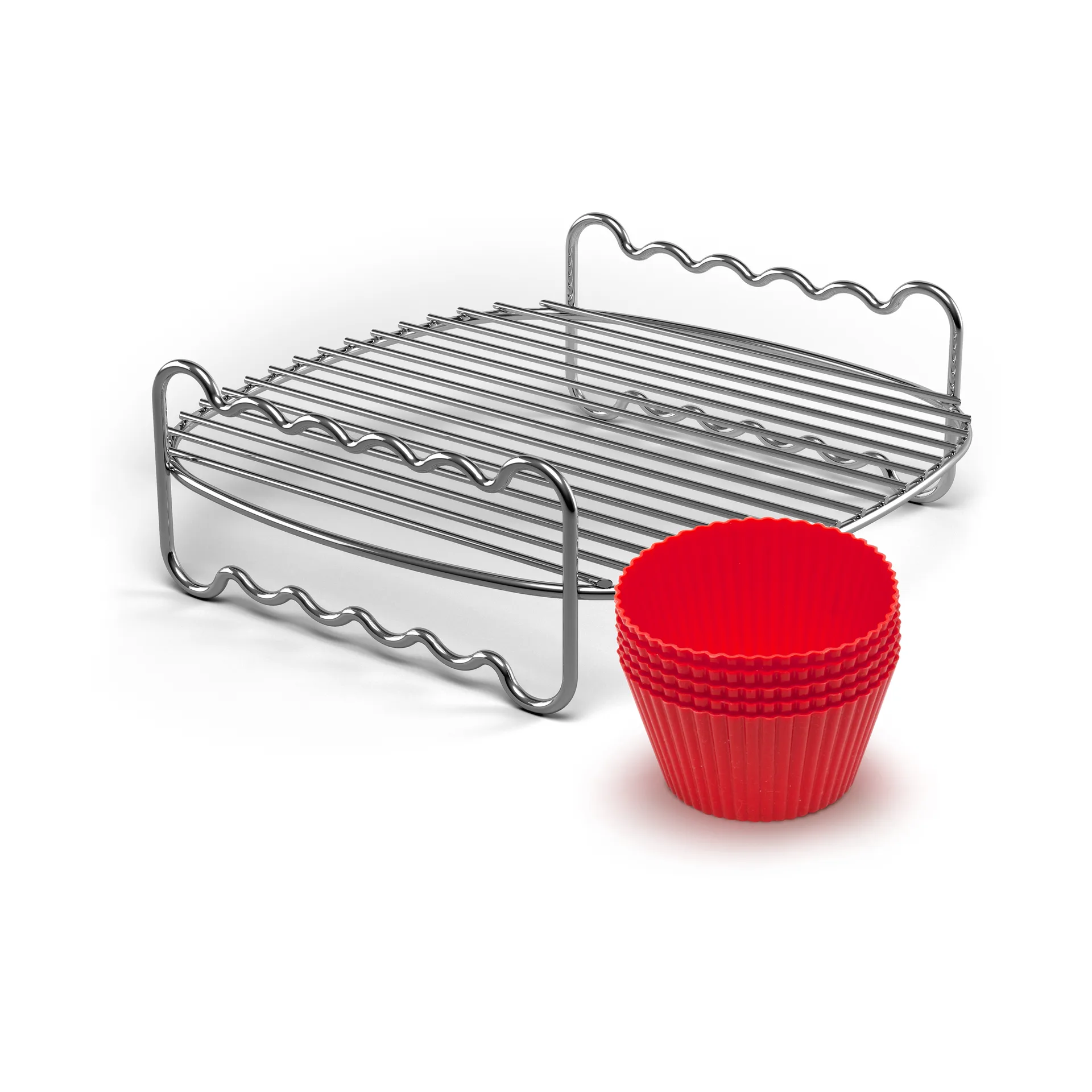 Viva Airfryer grillgitter muffinsforme HD9904/01, 8 dele Philips