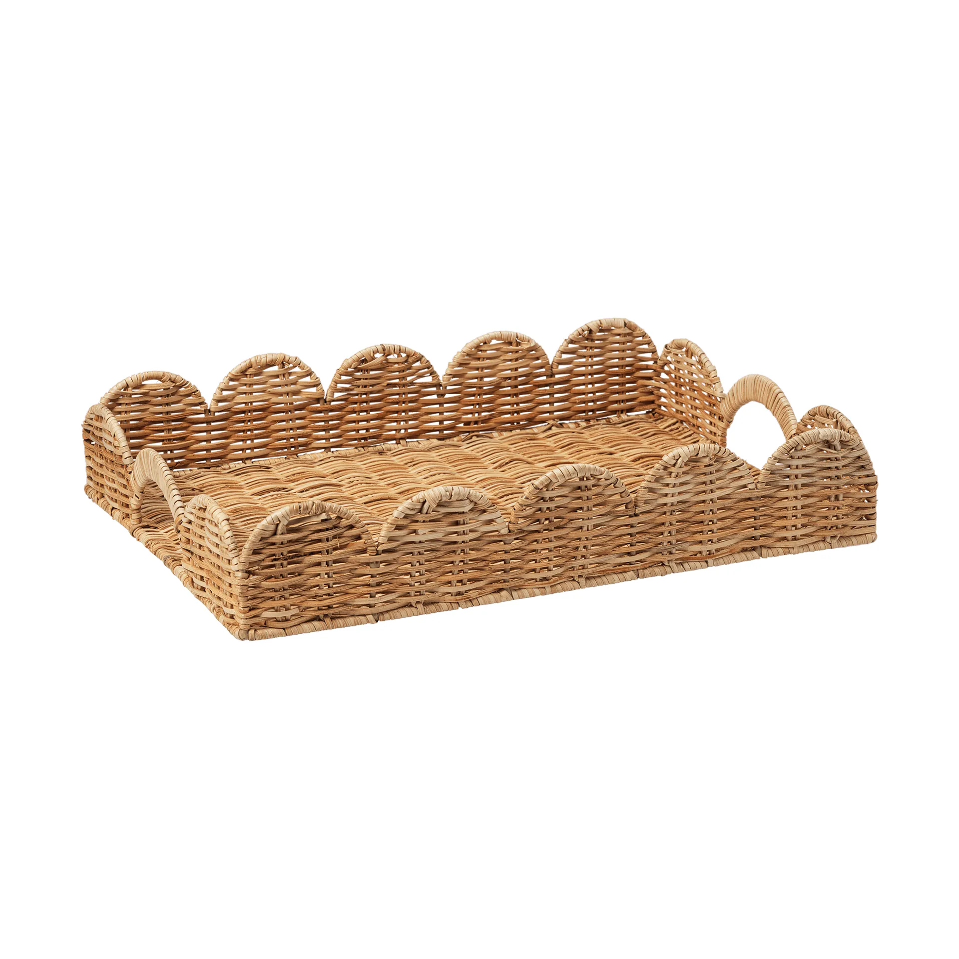 Classic Scallop bakke, Natural, 30x40 cm Pick a Poppy