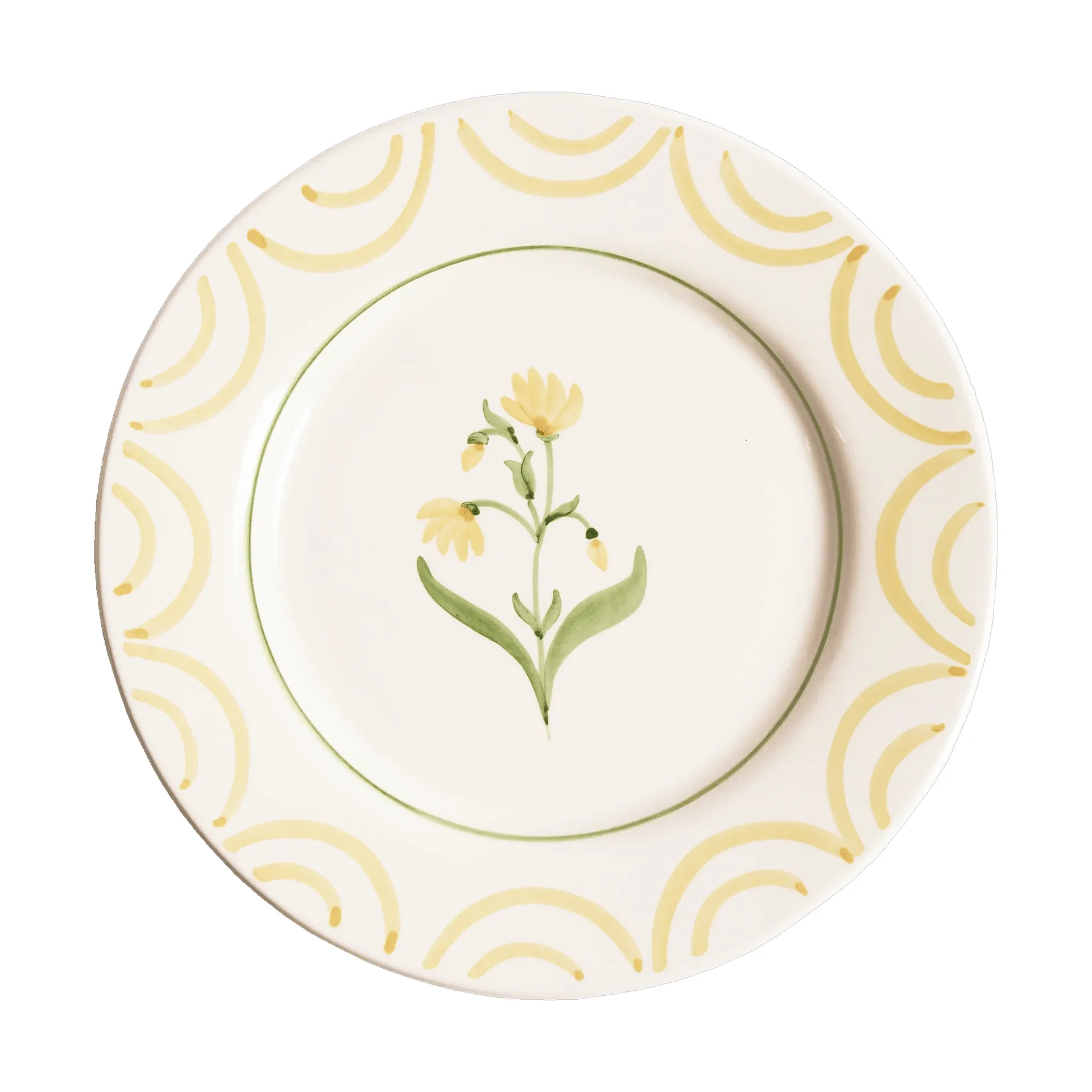 Cottage Flower tallerken, Yellow, 28 cm Pick a Poppy