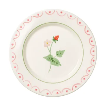 Cottage flower Wild Strawberry salattallerken - Rød, 22 cm - Pick a Poppy