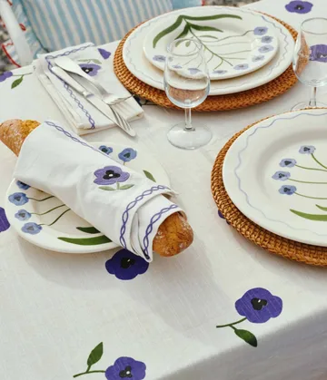 Madelen Möllard Pansy dug - Blue 250x150 cm - Pick a Poppy