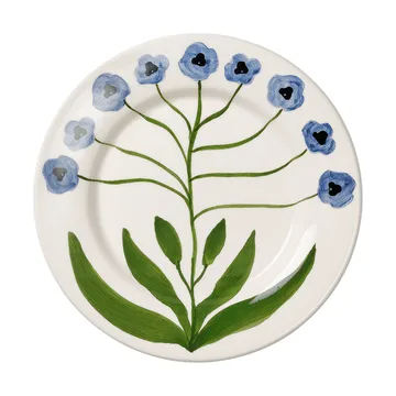 Madelen Möllard Pansy salattallerken - Blue, 22 cm - Pick a Poppy