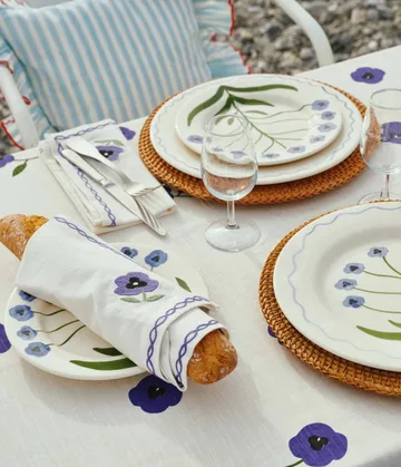 Madelen Möllard Pansy salattallerken - Blue, 22 cm - Pick a Poppy