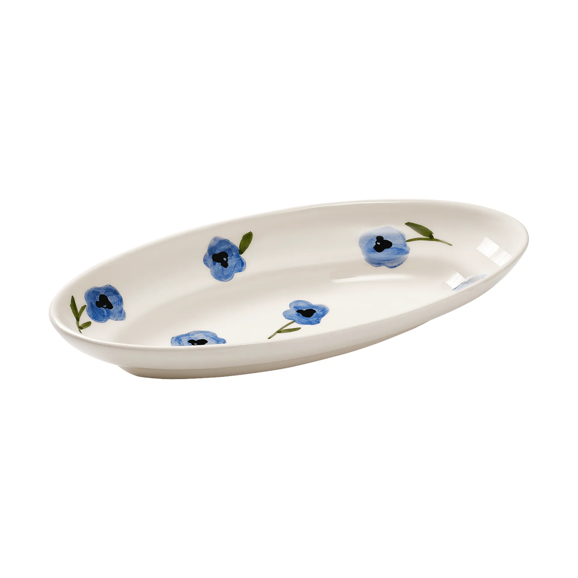 Madelen Möllard Pansy serveringsfad, Blue, small, 22,5 cm Pick a Poppy