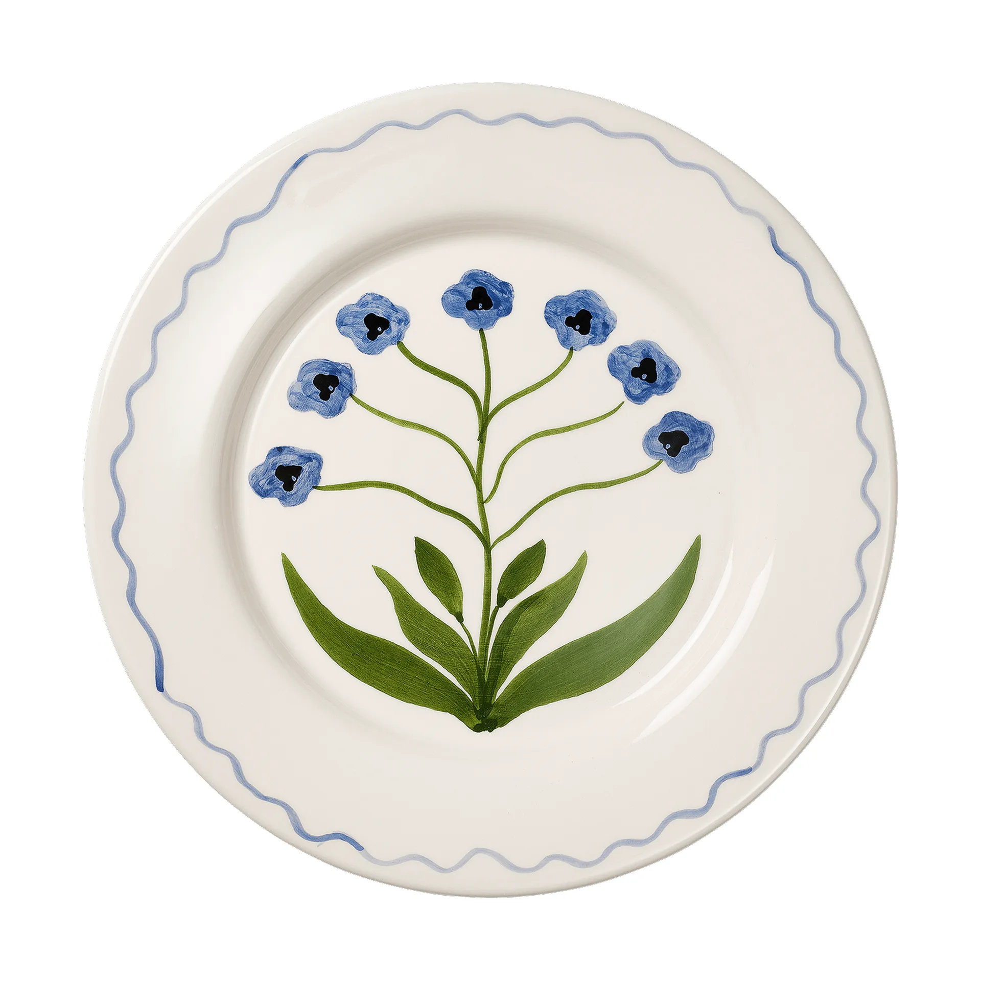 Madelen Möllard Pansy tallerken, Blue, 28 cm Pick a Poppy