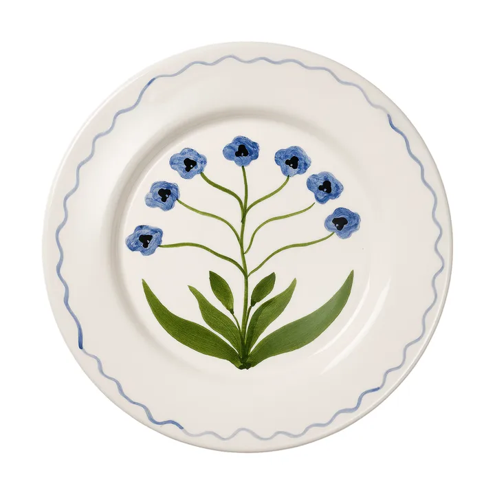 Madelen Möllard Pansy tallerken - Blue, 28 cm - Pick a Poppy