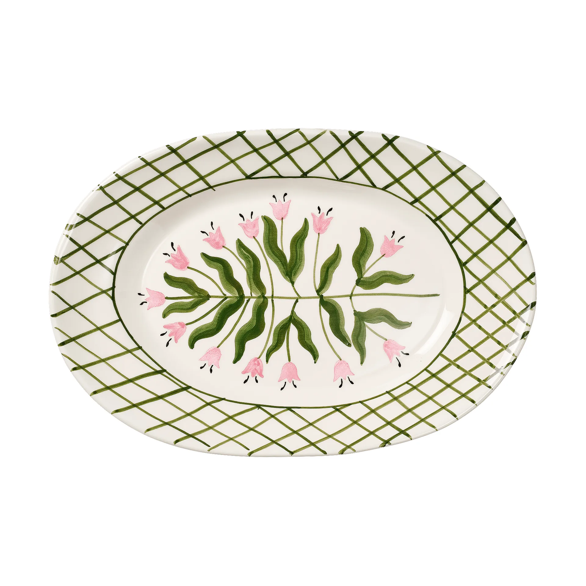 Madelen Möllard Tulip serveringsfad, Green, 38,5 cm Pick a Poppy