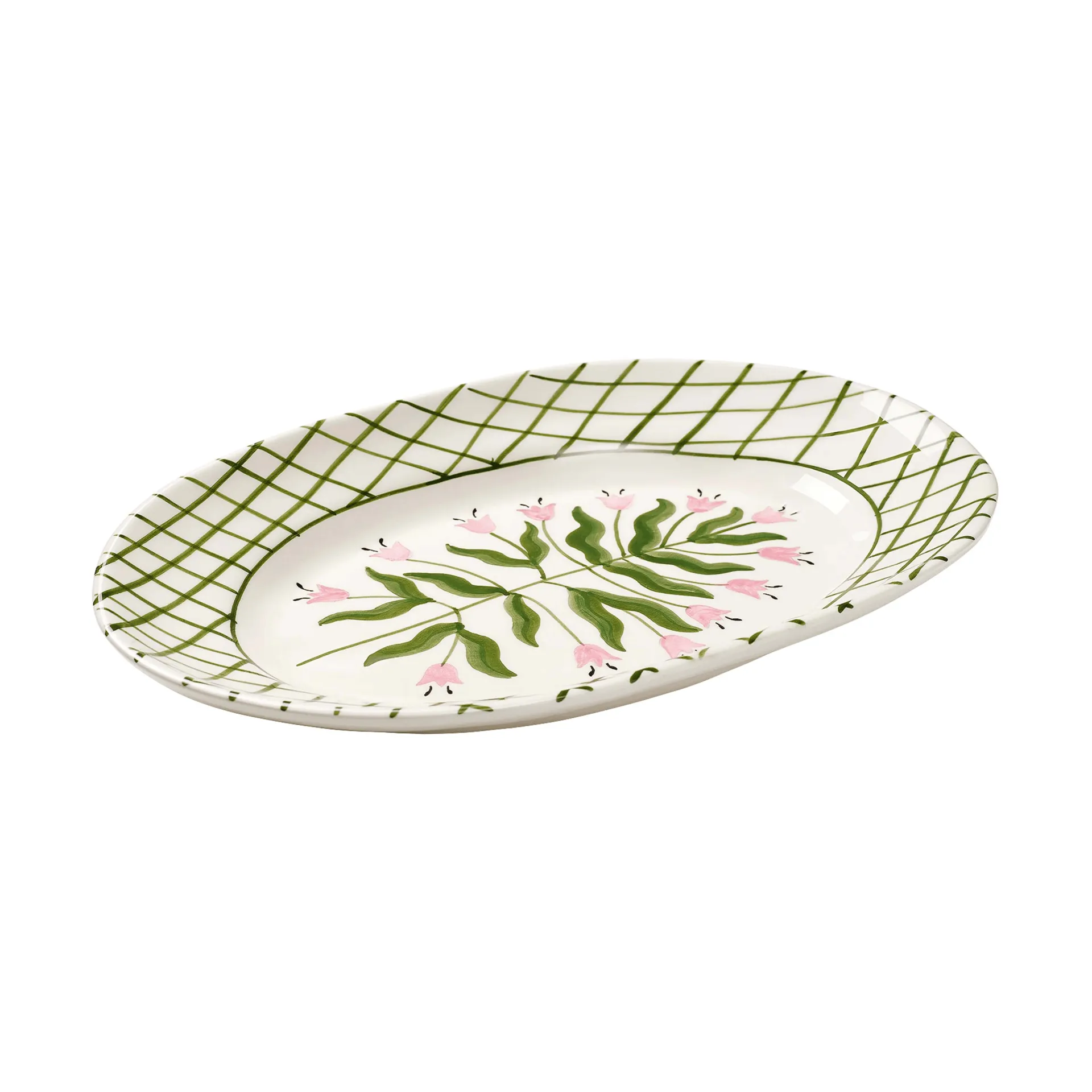 Madelen Möllard Tulip serveringsfad, Green, 38,5 cm Pick a Poppy